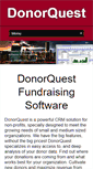 Mobile Screenshot of donorquest.com